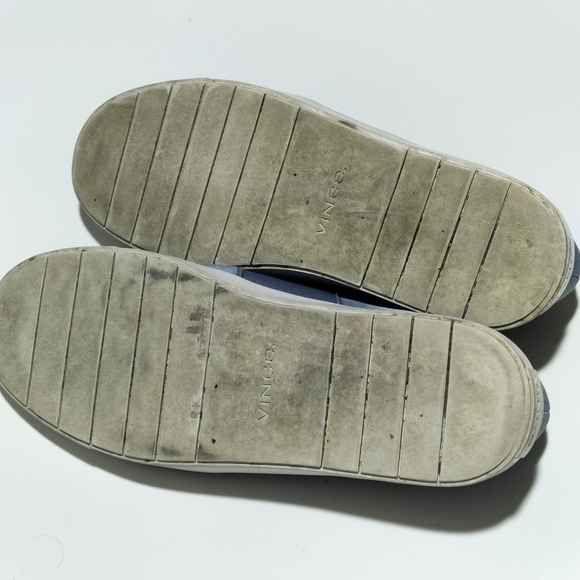 Vince blue satin slip on casual shoe sneaker 8 - Picture 5 of 10